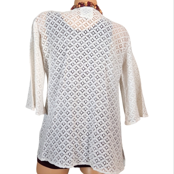 SOFI S/M WHITE EYELET SWIMSUIT COVER UP - Picture 4 of 5